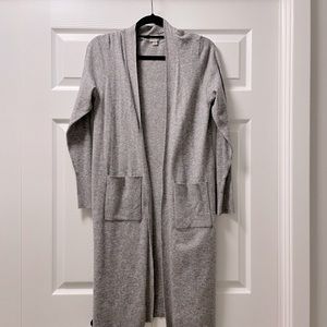 Grey cardigan duster